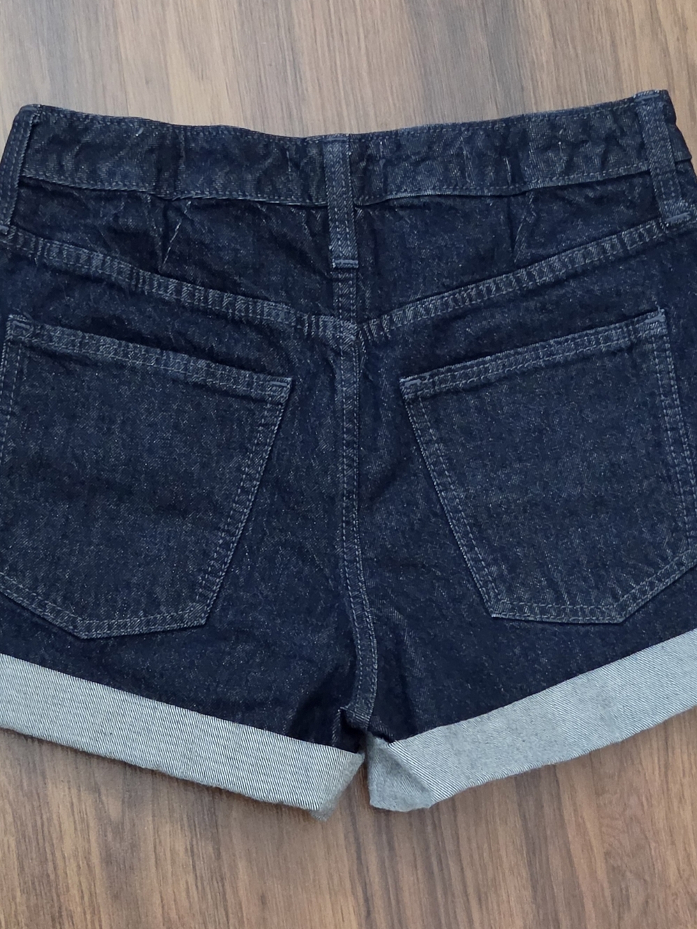 Universal Thread Dark Blue Rolled Hem Denim Shorts